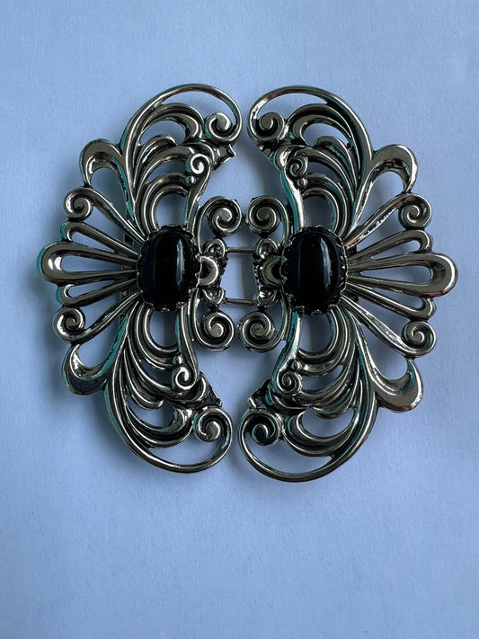 2318 Vintage Swarovski Kristallen Gürtelschnalle 90mm