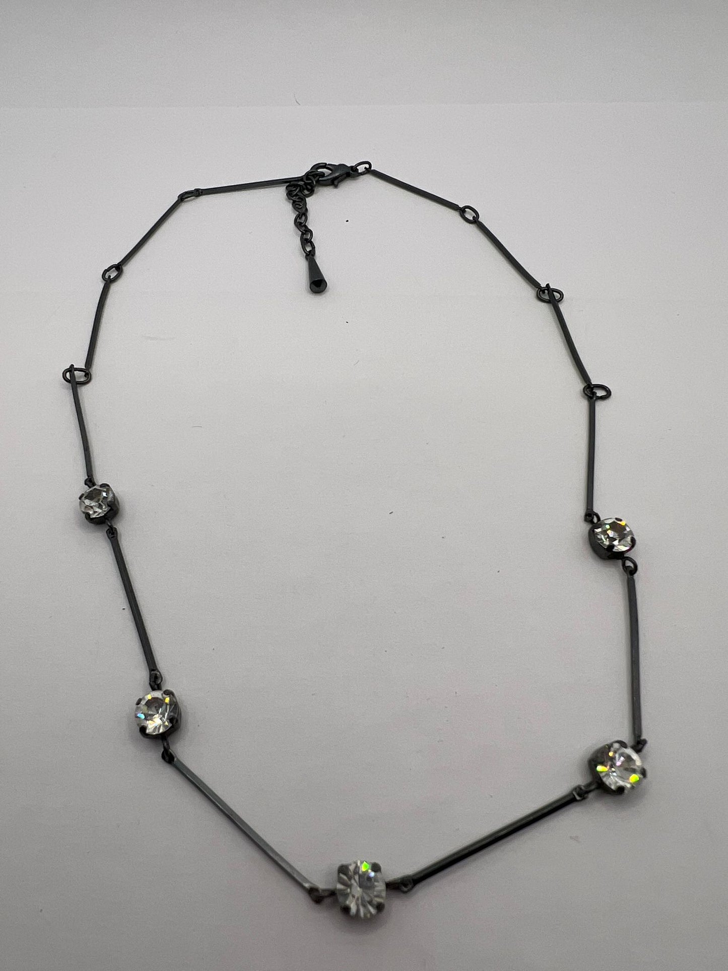 6465 Vintage Swarovski Kristallen Halskette 42cm