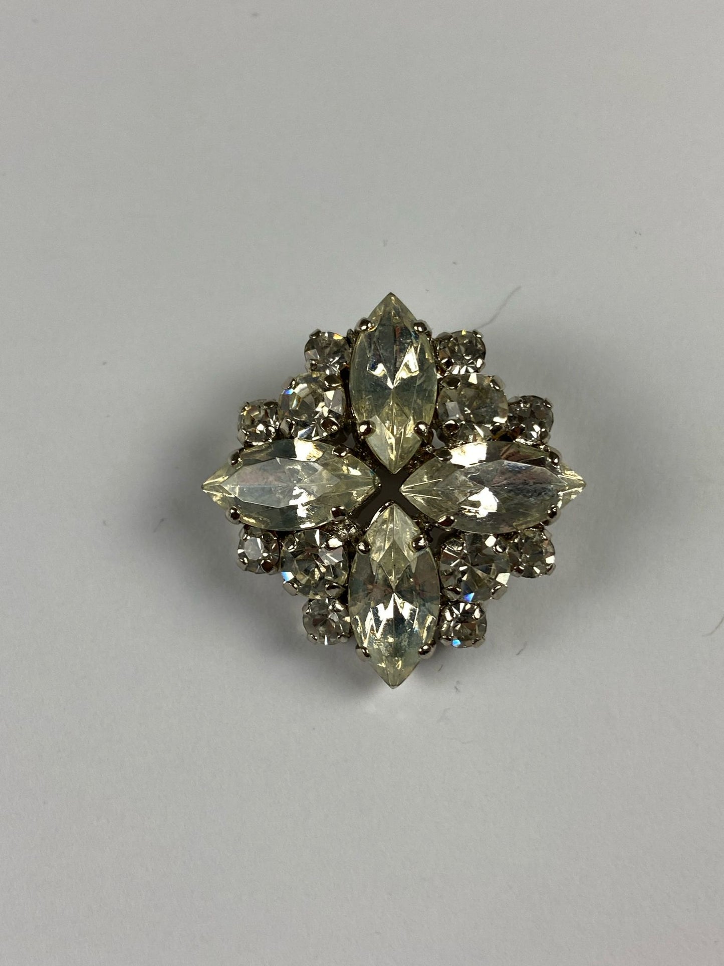 8709 Vintage Swarovski Kristallen Brosche 20mm