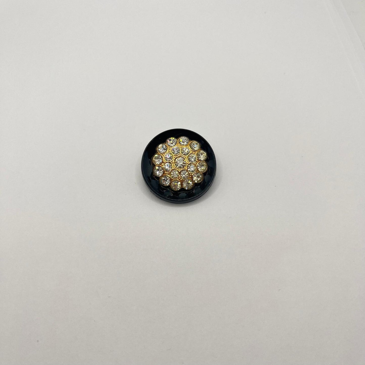4445 Vintage Kunststoff Swarovski Kristallen Knöpfe 33mm