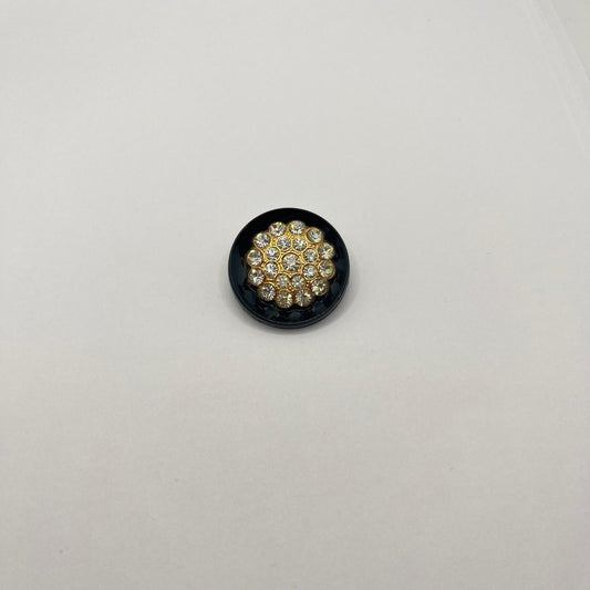 4445 Vintage Kunststoff Swarovski Kristallen Knöpfe 33mm