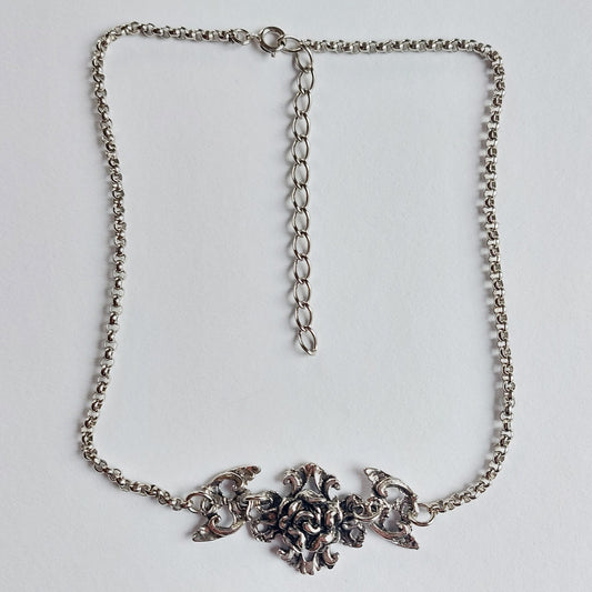 Vintage Viktorianische Rose-Trachten Collier 40cm