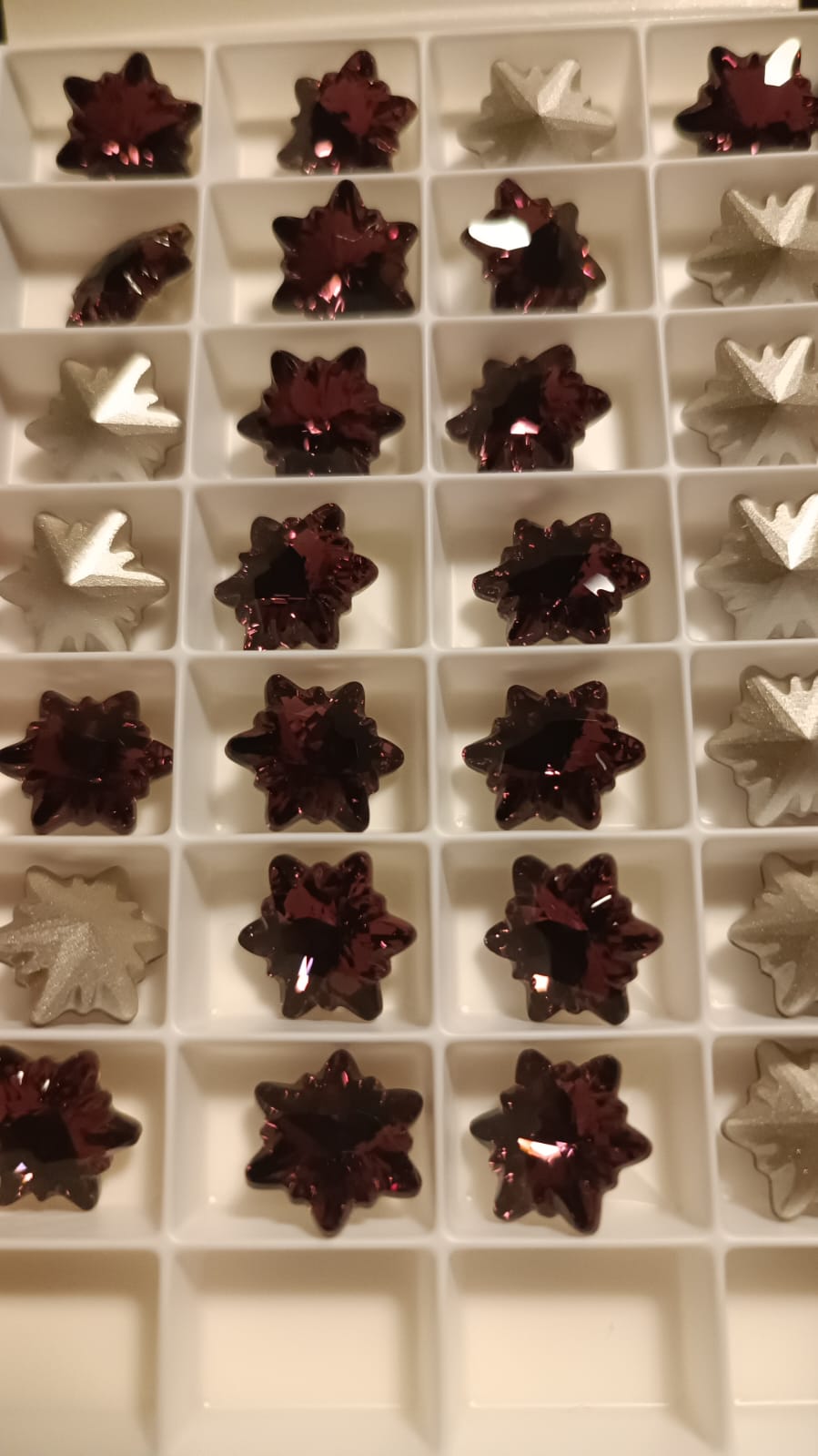 Swarovski® Fancy Edelweiss Amethyst 14mm