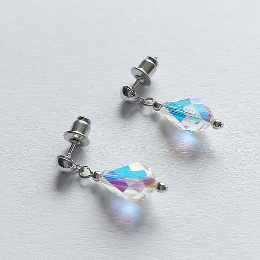 3006 Vintage Ohrringe mit Swarovski Perlen 20mm