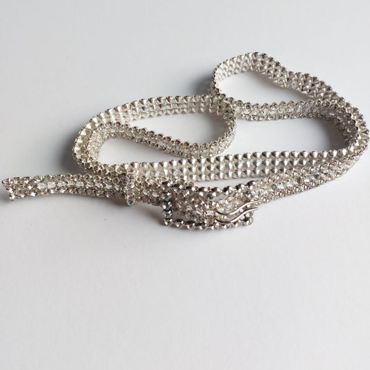 2095 Gürtel Swarovski-Steinen Besetzter 88x1.5cm