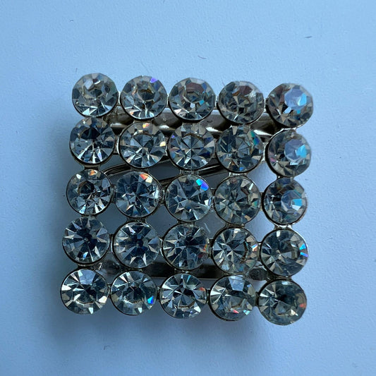 2307 Vintage Swarovski Kristallen Gürtelschnalle 30mm