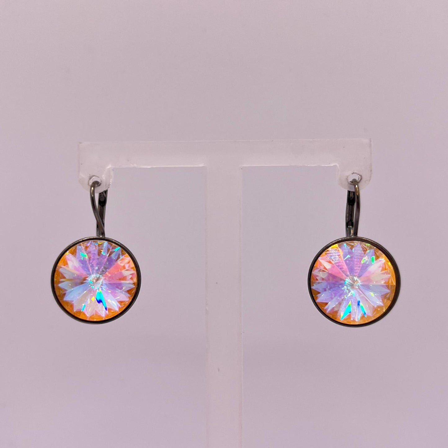 30780 Vintage Swarovski Kristallen Ohrhänger 14mm