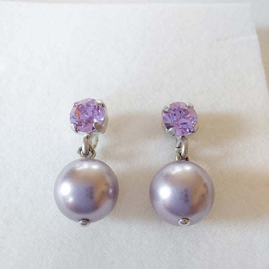3796 Vintage Earring mit Swarovski Crystals