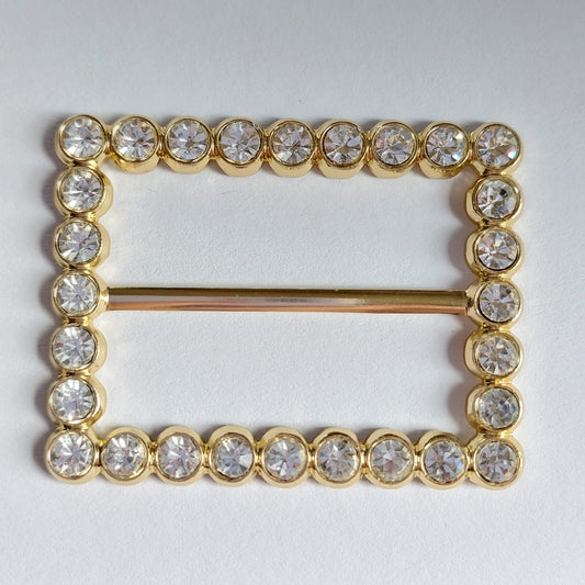 2107 Goldene Gürtelschnalle 55×43mm
