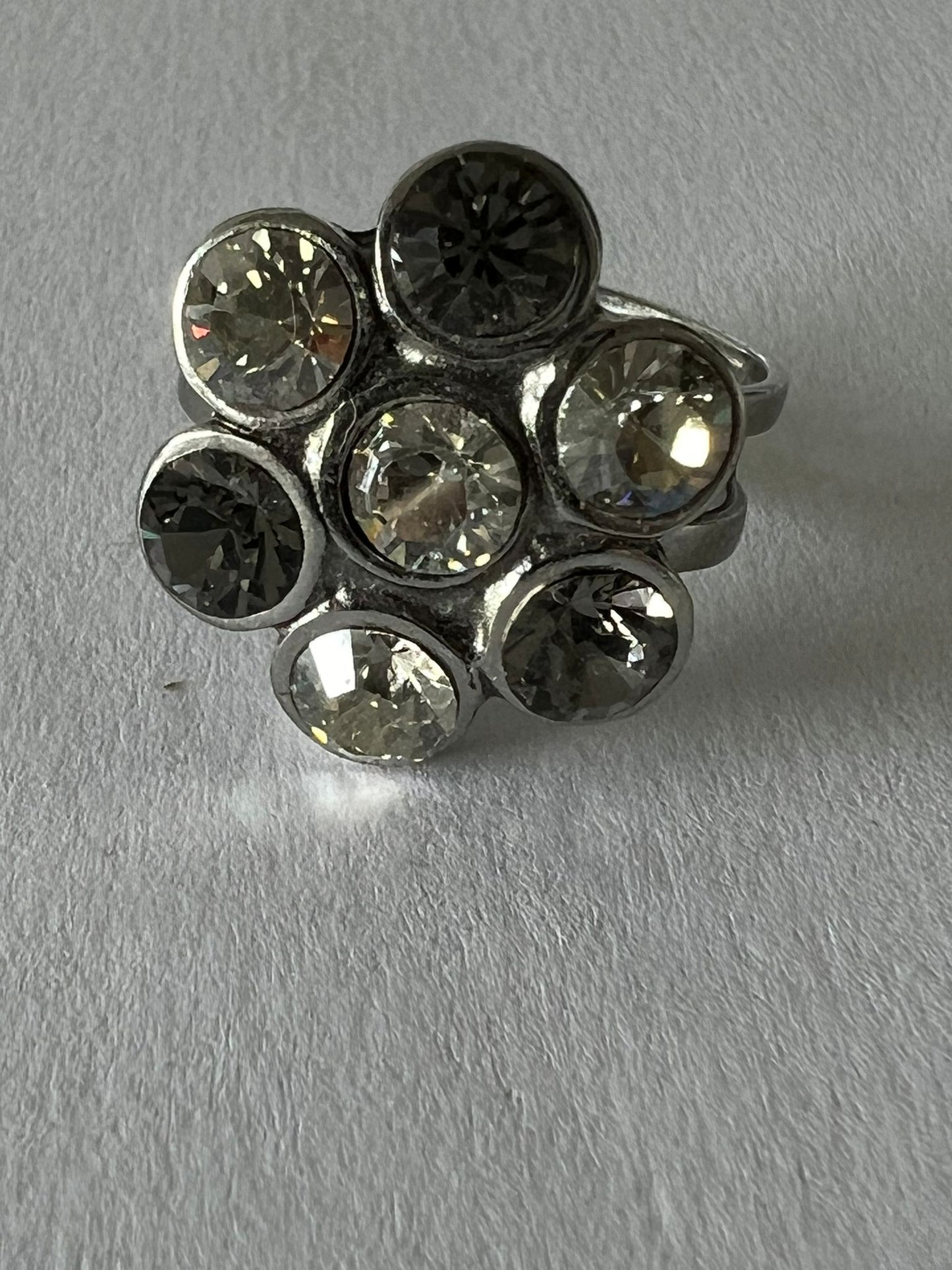 9781 Vintage Swarovski Kristallen Ring 20mm