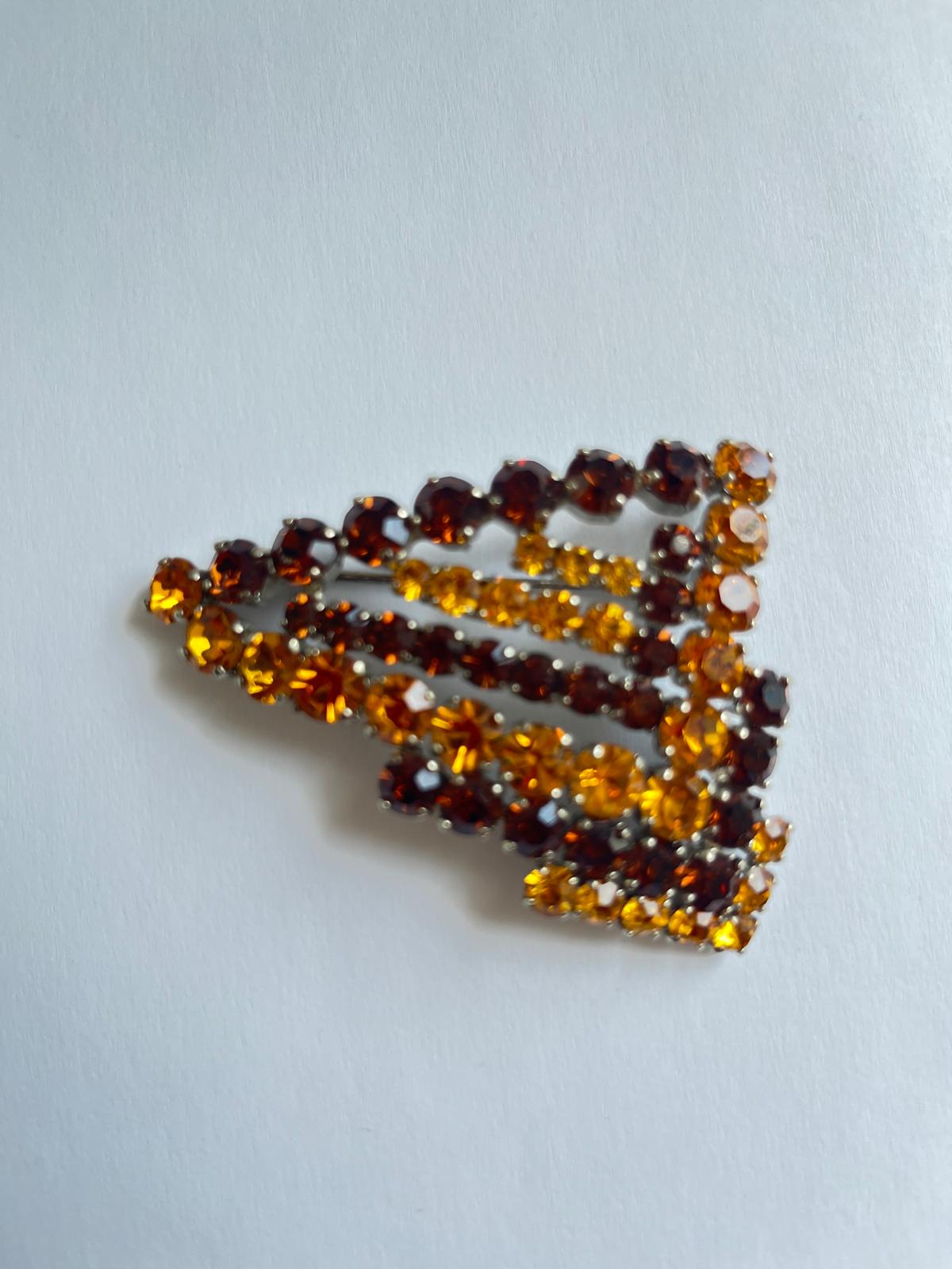 8559 Vintage Swarovski Kristallen Brosche 45mm