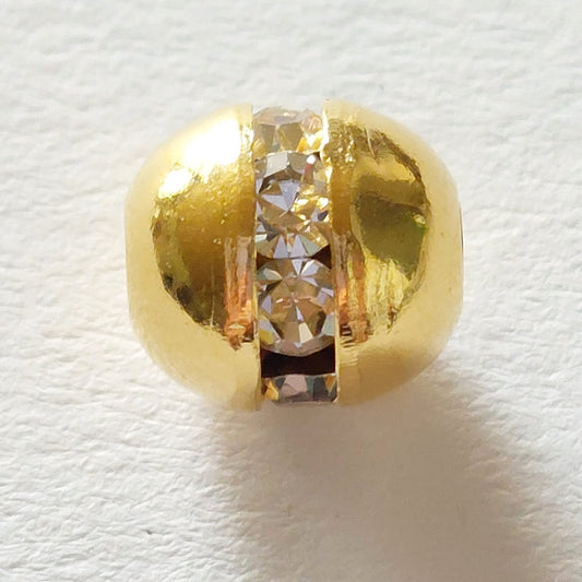 5102 Vintage Perle Zwischenteil Mit Swarovski Kristallen 7,4x5,3mm