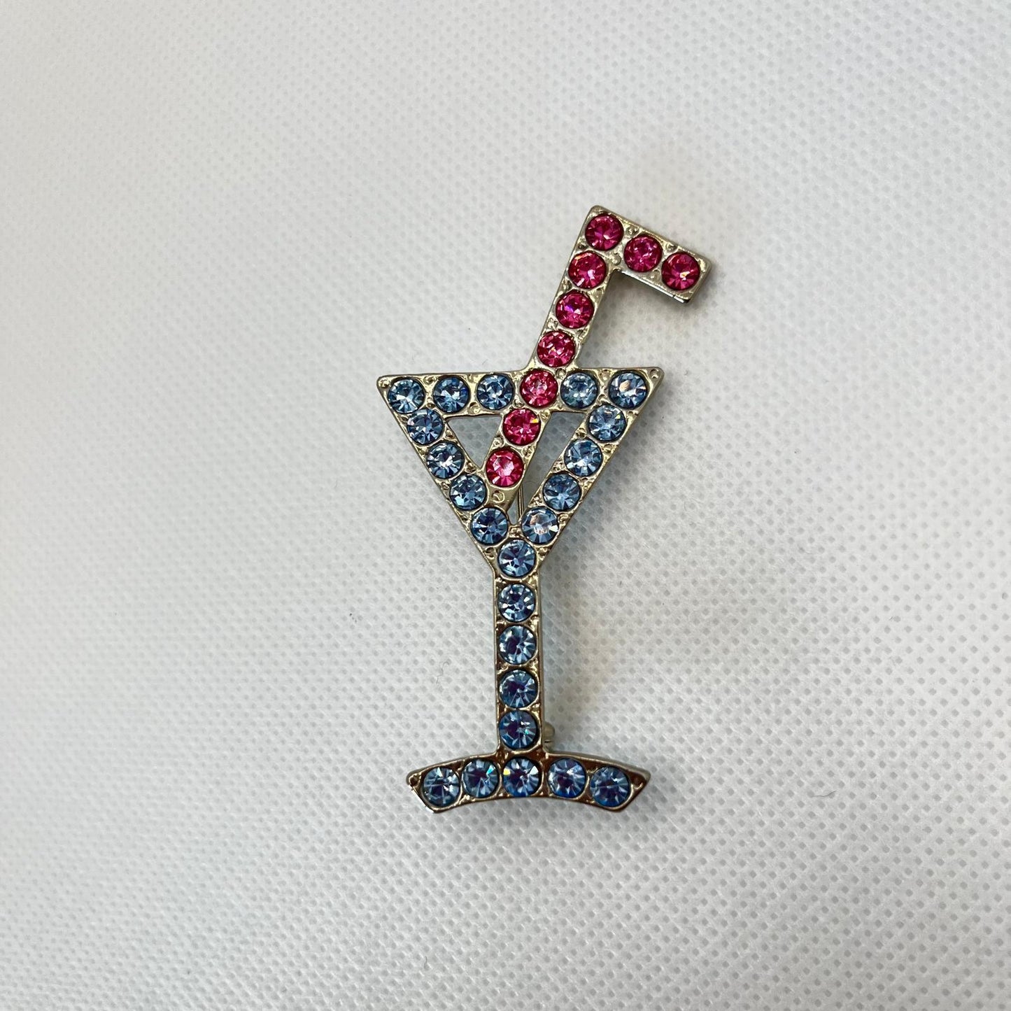 8808 Vintage Swarovski Kristallen Brosche 60mm