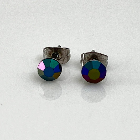 30368 Vintage Swarovski Kristallen Ohrstecker 5mm