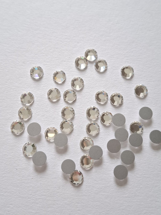 Swarovski® Flatback Rund Crystal SS30