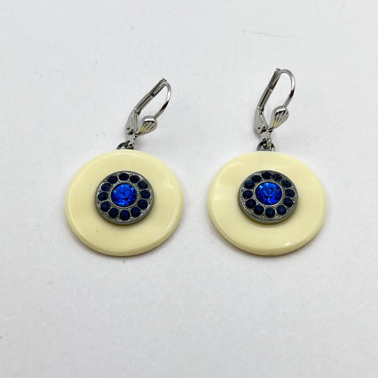 30656 Vintage Swarovski Kristallen Ohrhanger 20mm
