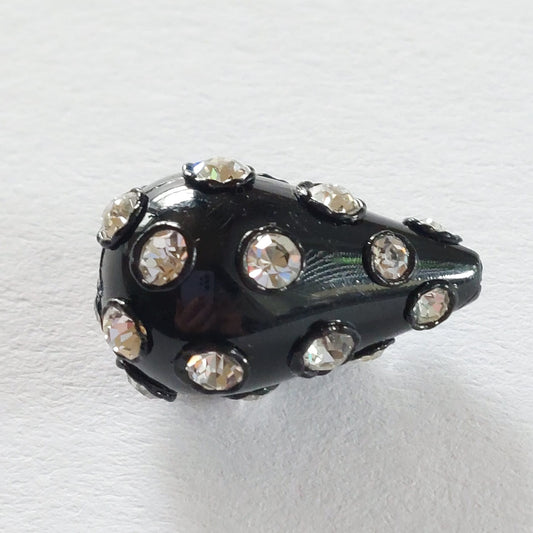 5126 Vintage Perle Zwischenteil Mit Swarovski Kristallen 21x13mm