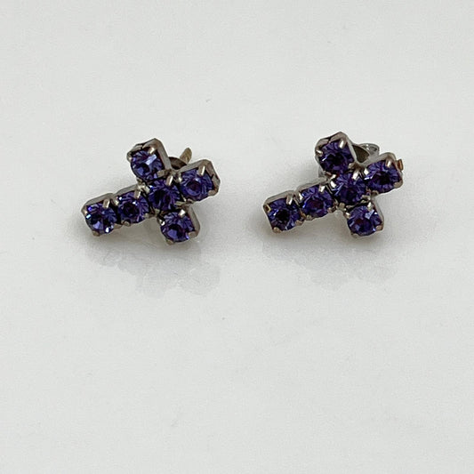 30378 Vintage Swarovski Kristallen Ohrstecker 13mm