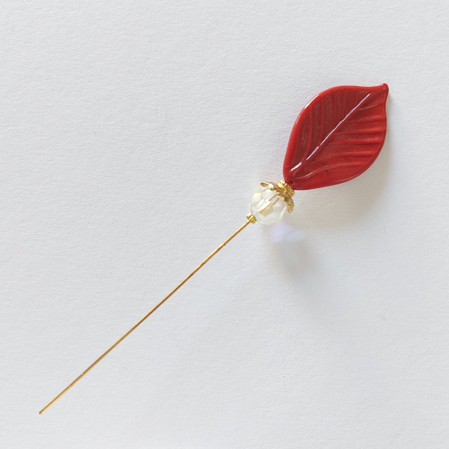 5005 Vintage Hutnadel mit Swarovski Beads 105mm