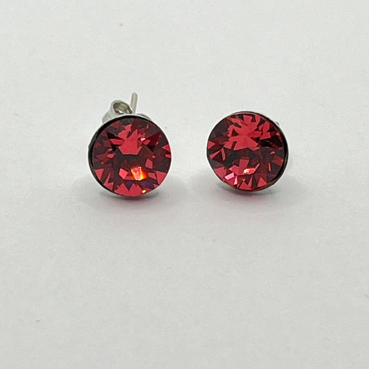 30692 Vintage Swarovski Kristallen Ohrhanger 8mm