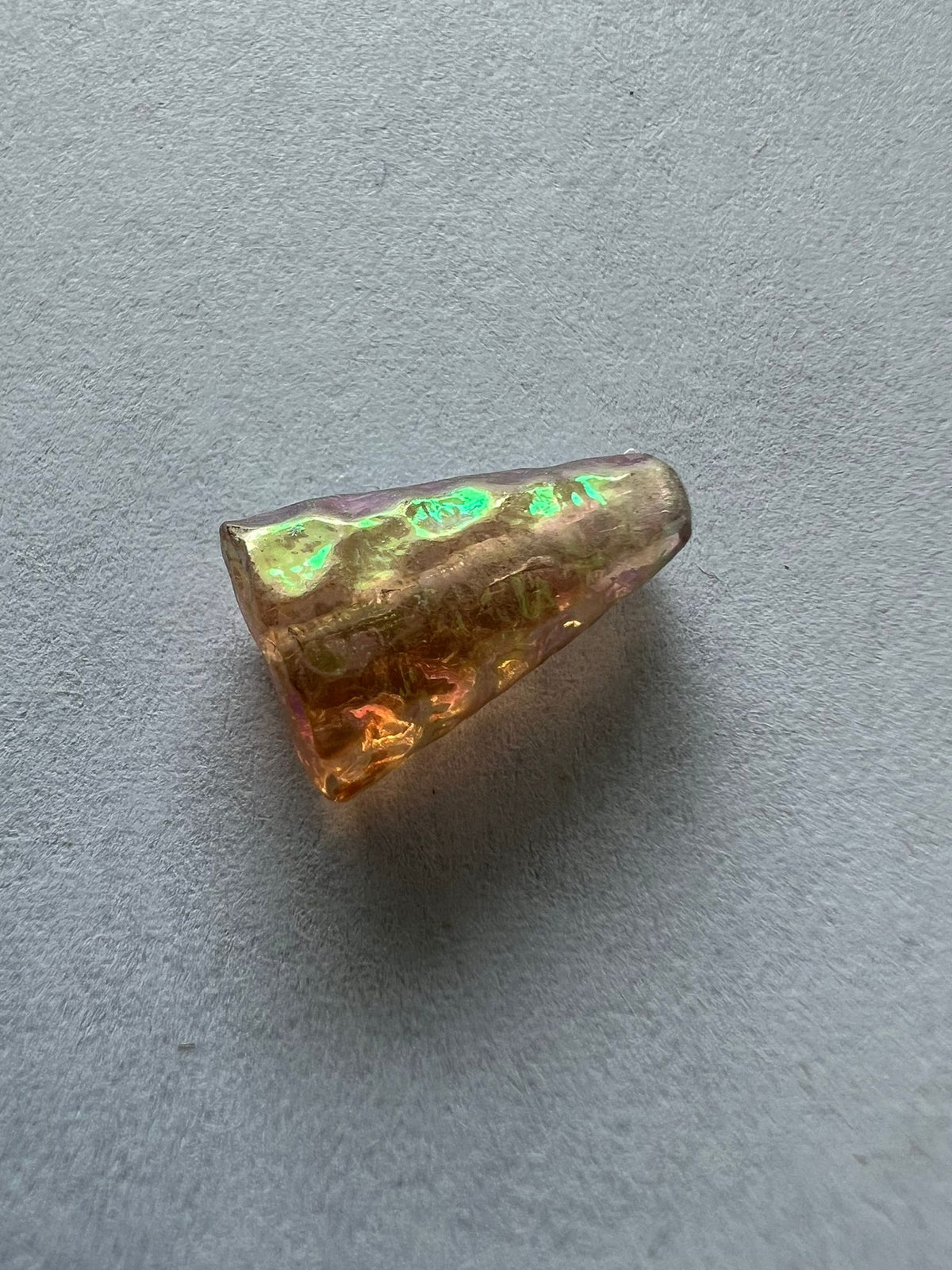 5754 Vintage Acryl Perlen Gelb AB 13mm