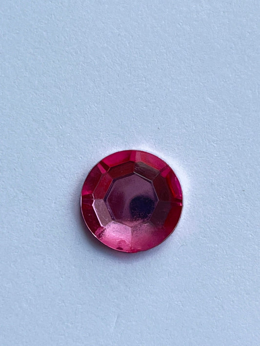 1055 Vintage Kunststoff Round Flatback 9mm