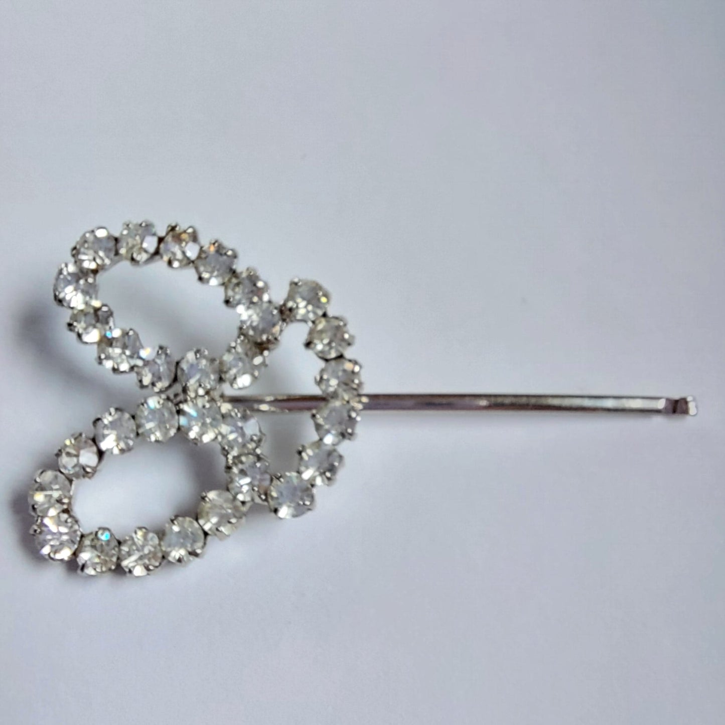 5016 Vintage Haarnadel mit Swarovski Kristallen 48mm
