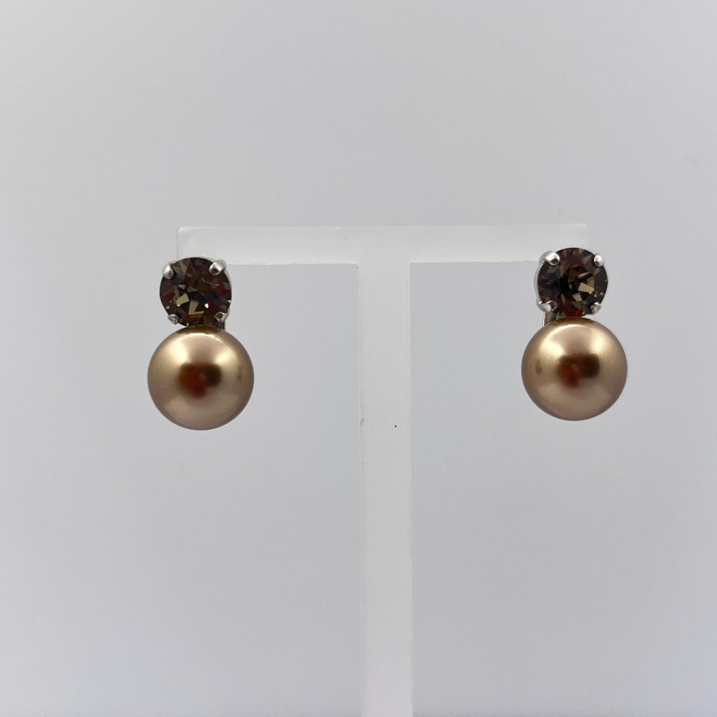 30757 Vintage Swarovski Kristallen Ohrstecker 11mm