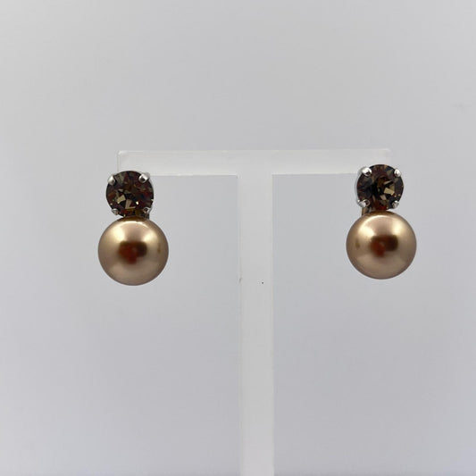 30757 Vintage Swarovski Kristallen Ohrstecker 11mm