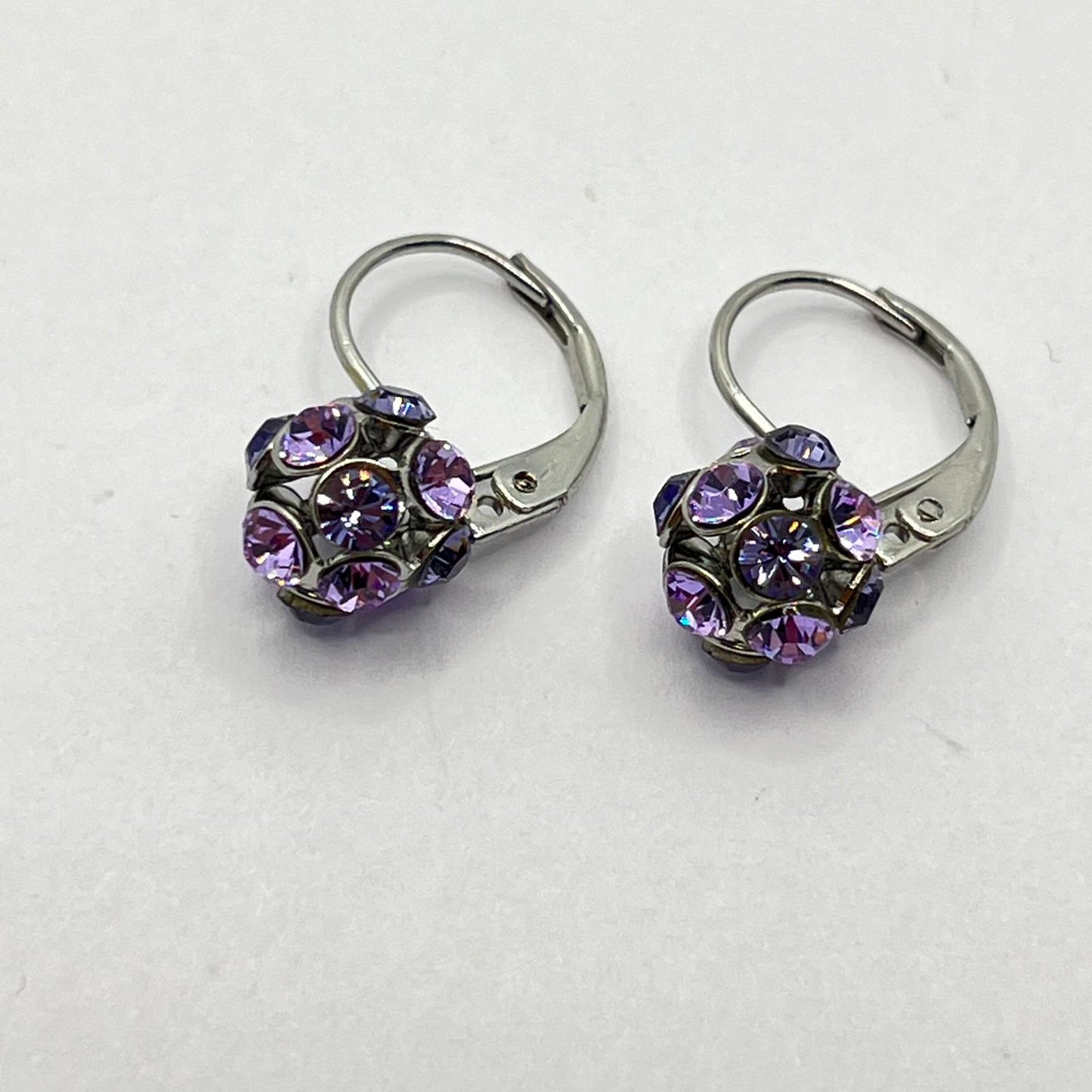 30651 Vintage Swarovski Kristallen Ohrhanger 7mm
