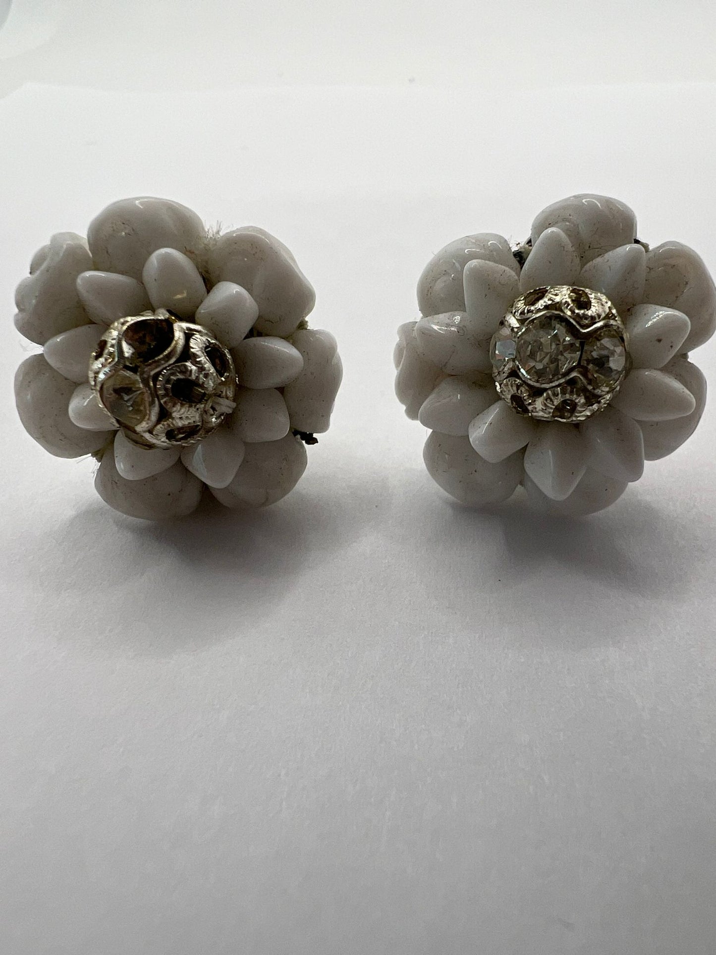 30519 Vintage Perlen Ohrclip 25mm