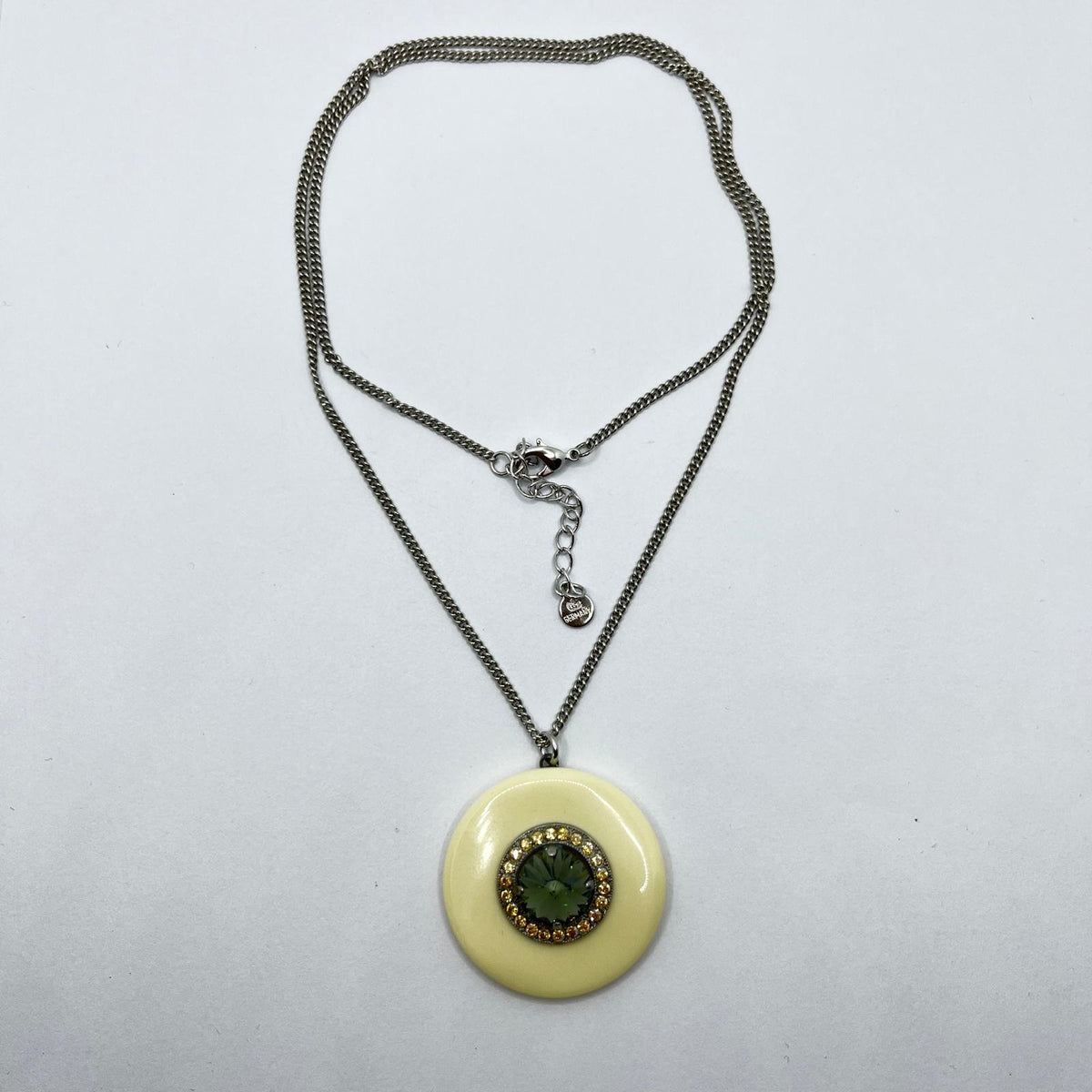 6504 Vintage Swarovski Kristallen Halskette mit karabinerverschluss 67cm