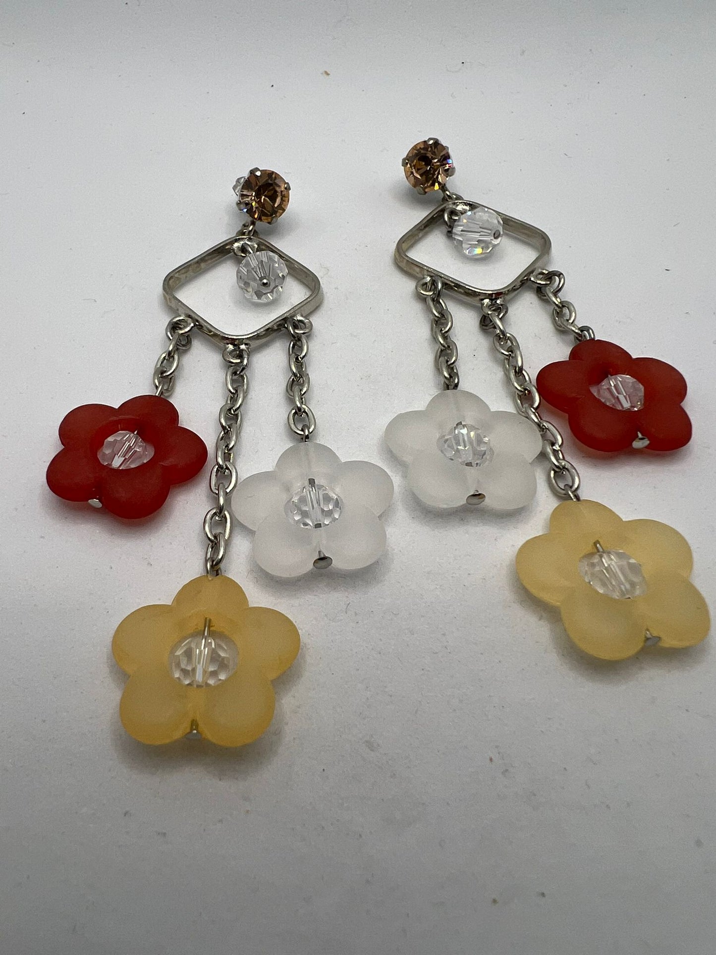 30585 Vintage Swarovski Kristallen Ohrhanger 85mm