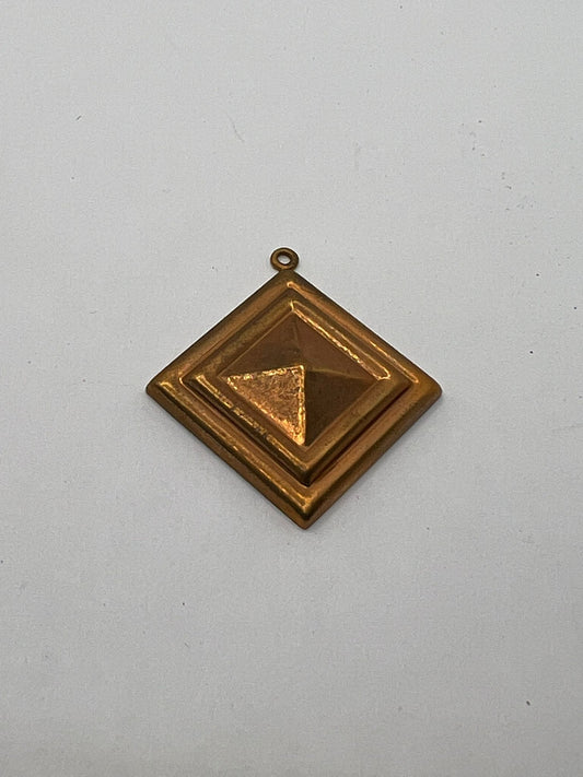 1228 Vintage Rhodium Anhänger 35mm