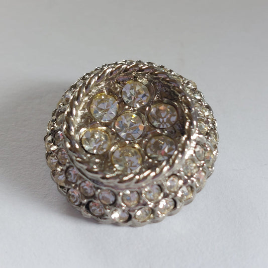 4141 Knopfe mit Swarovski Kristallen 23mm