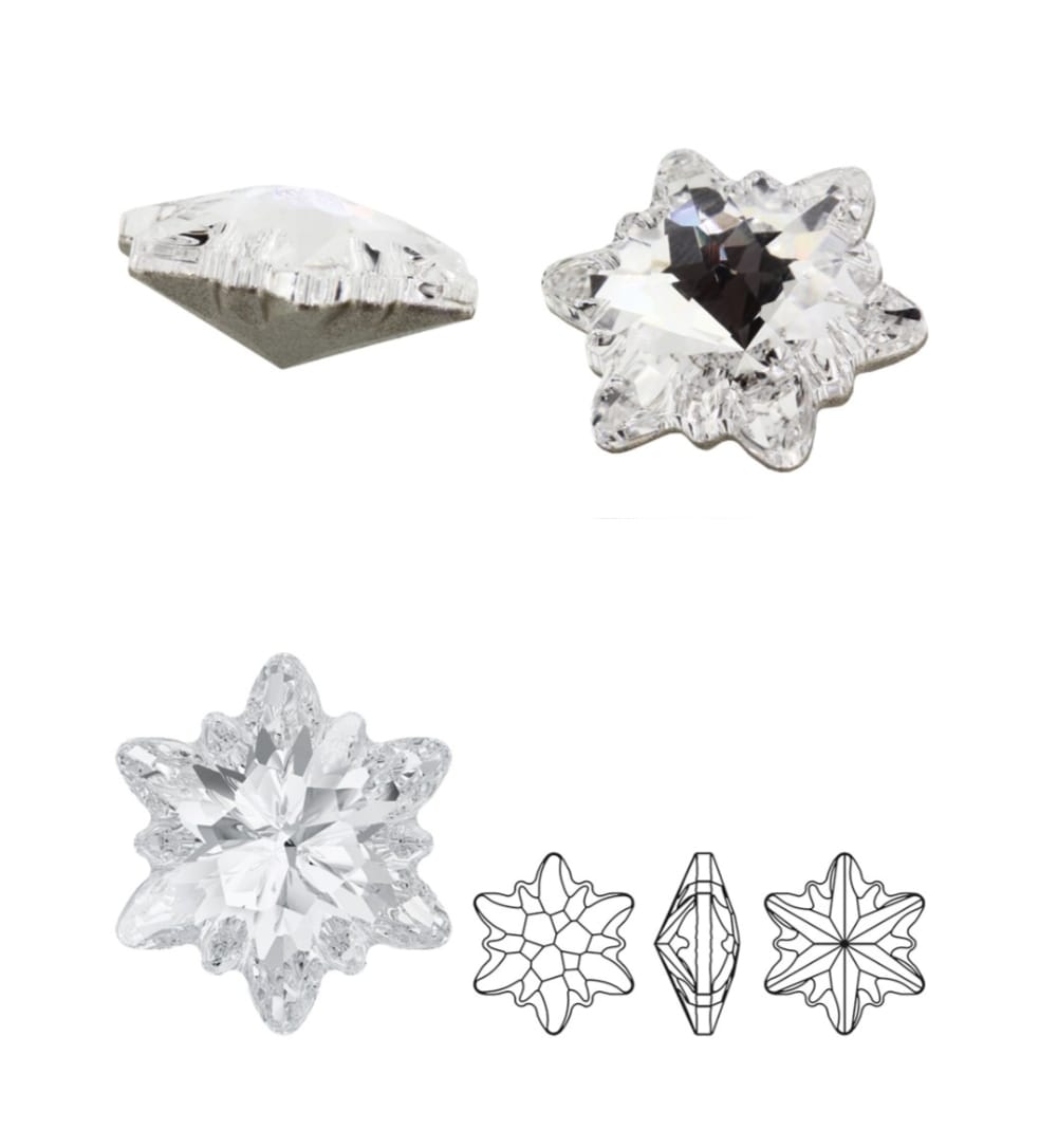 Swarovski® Fancy Edelweiss Crystal 14mm