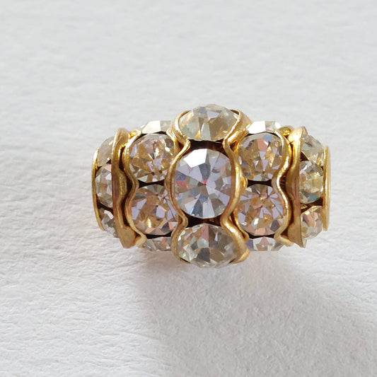 5120 Vintage Perle Zwischenteil Mit Swarovski Kristallen 13,6×9,7mm