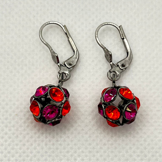 30479 Vintage Swarovski Kristallen Ohrhanger 10mm