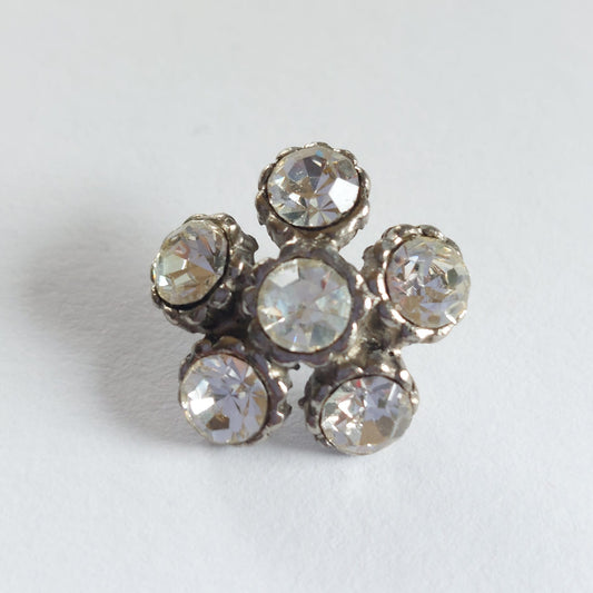 4163 Knopfe mit Swarovski Kristallen 15mm