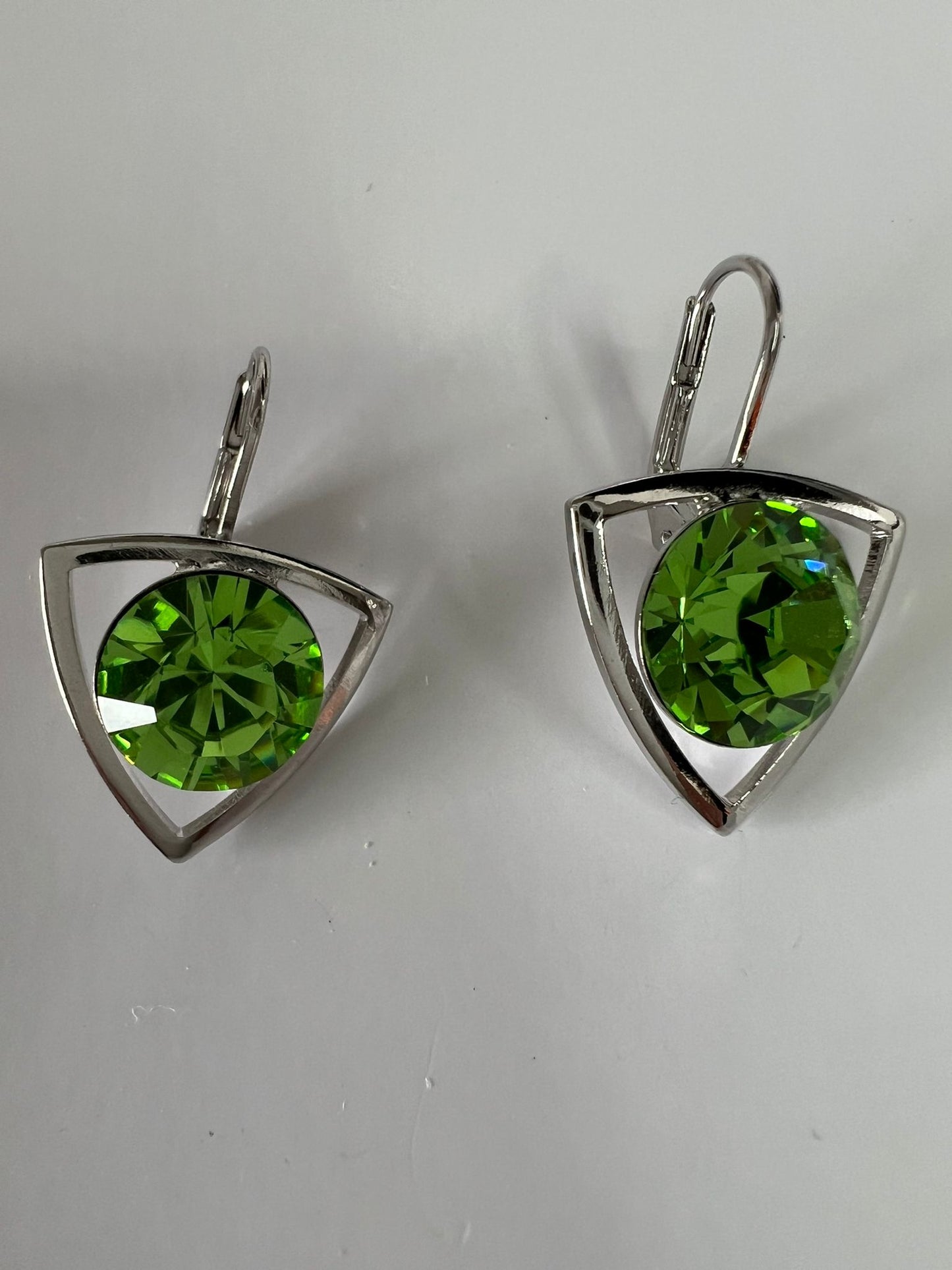 30398 Vintage Swarovski Kristallen Ohrhänger 14mm