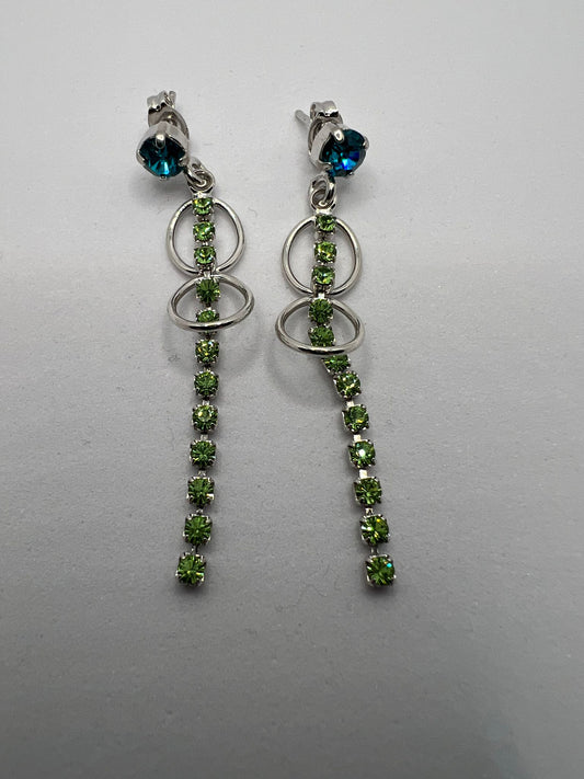 30445 Vintage Swarovski Kristallen Ohrhänger 50mm