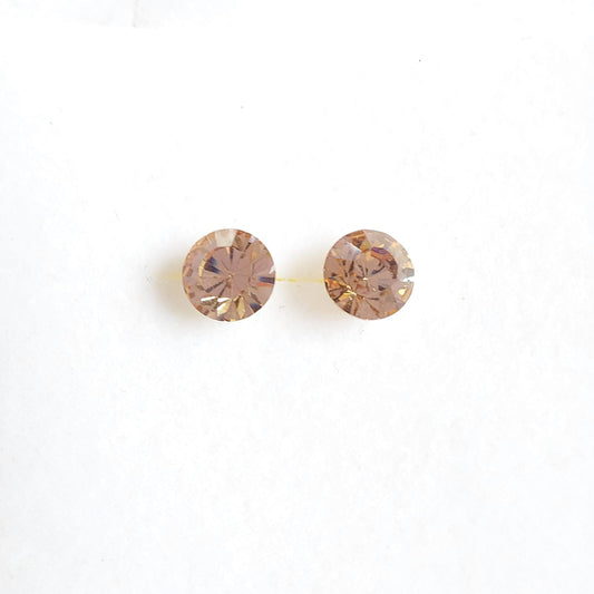 3663 Vintage Ohrringe mit Swarovski Kristallen 5mm