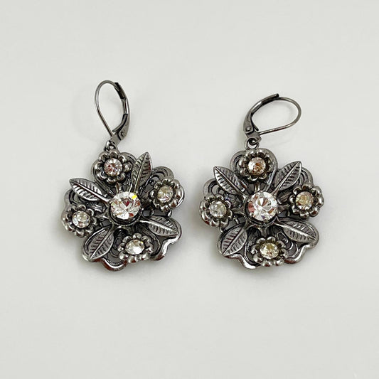 30350 Vintage Swarovski Kristallen Ohrhänger 27mm