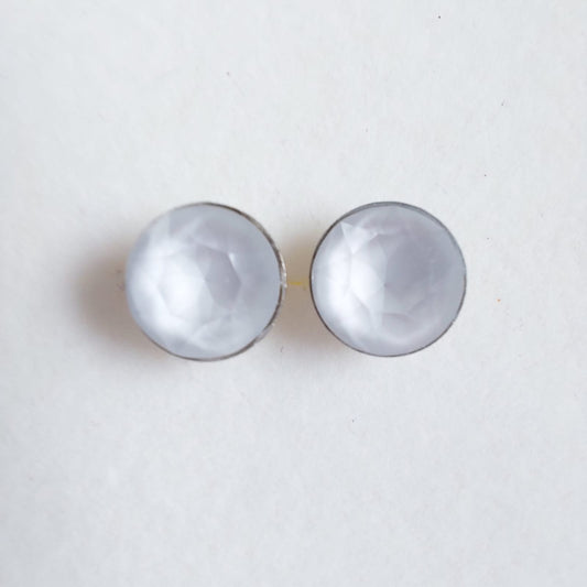 3671 Vintage Ohrringe mit Swarovski Kristallen 9mm