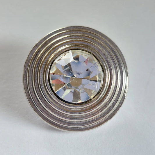 4153 Knopfe mit Swarovski Kristallen 23mm