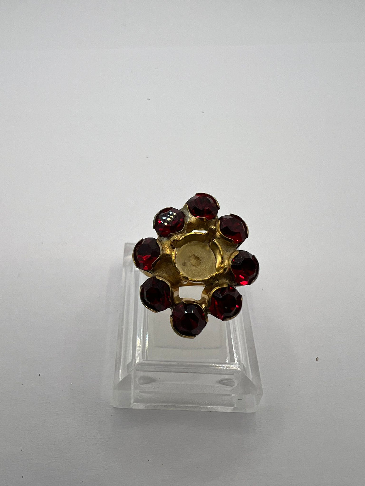 9682 Vintage Swarovski Kristallen halb gefüllt Ring 25mm