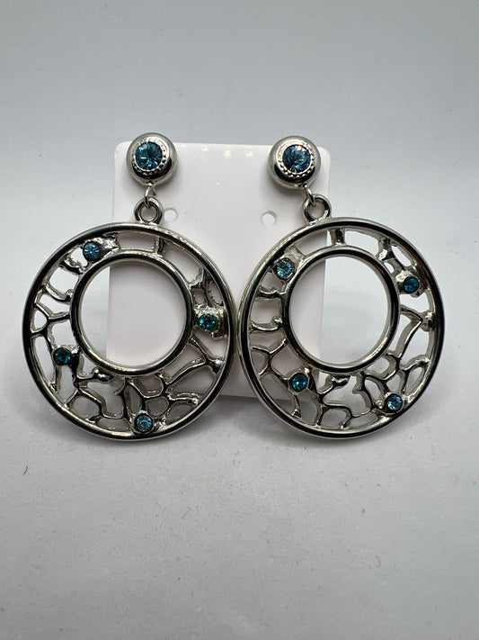 30557 Vintage Swarovski Kristallen Ohrstecker 34mm