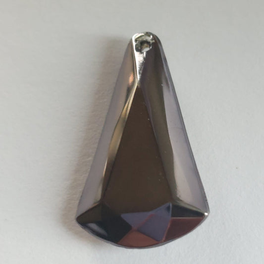 5504 Vintage Jet Hematite Low Drop Anhänger 23mm