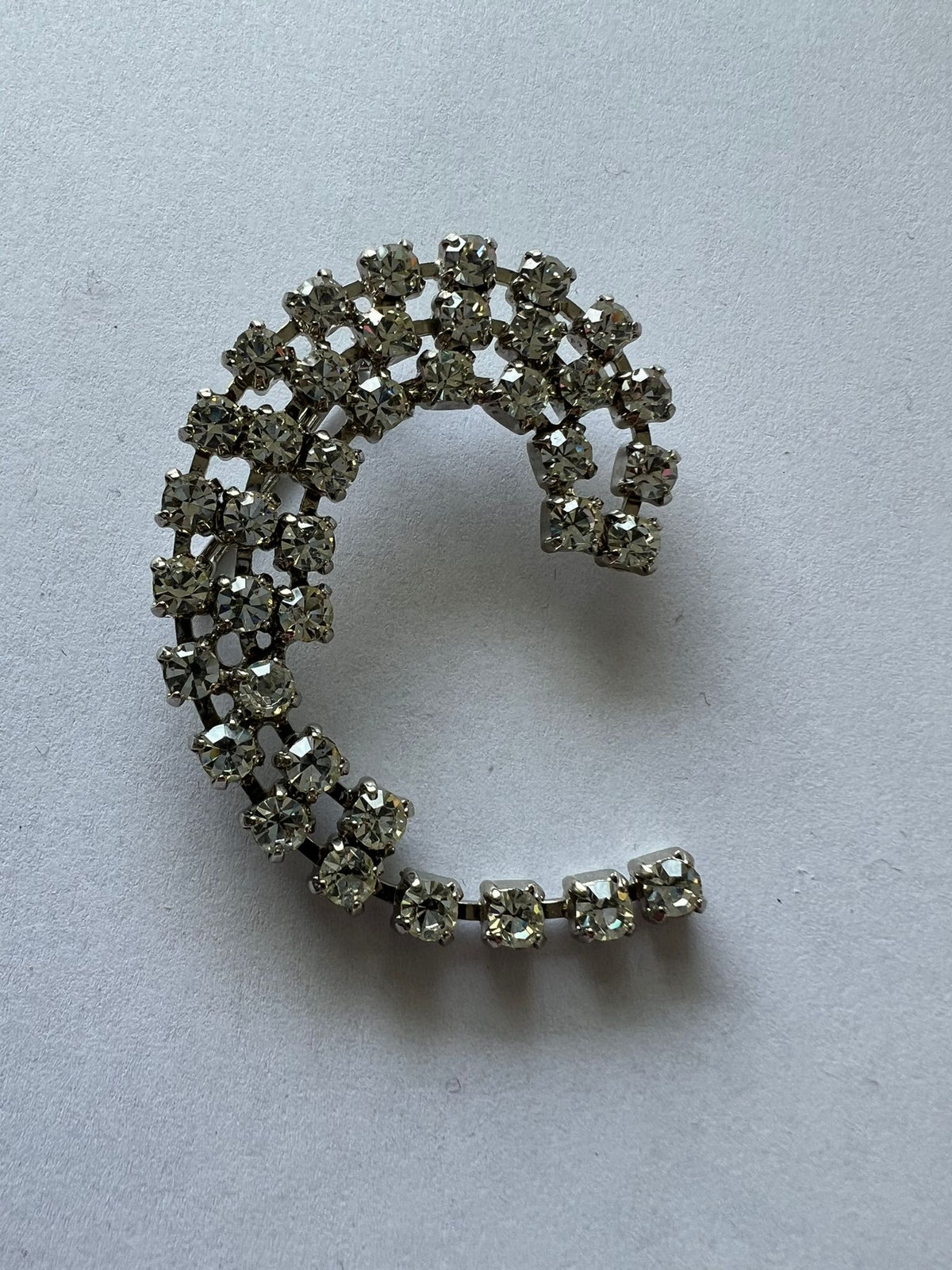 8558 Vintage Swarovski Kristallen Brosche 55mm