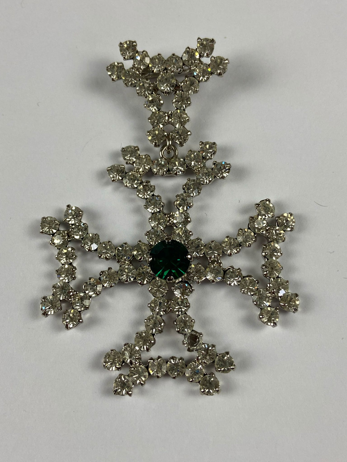 8644 Vintage Swarovski Kristallen Brosche 75mm